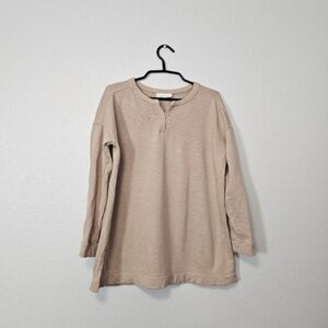 Pure Jill Beige Sweater Sz MP